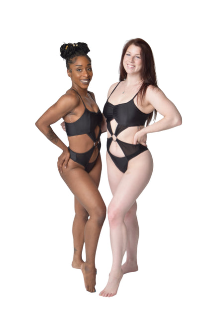 Black Vixen Pole Dance Bodysuit / Monokini